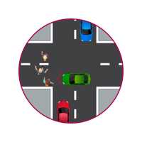 Intersection crossing Intersection crossing