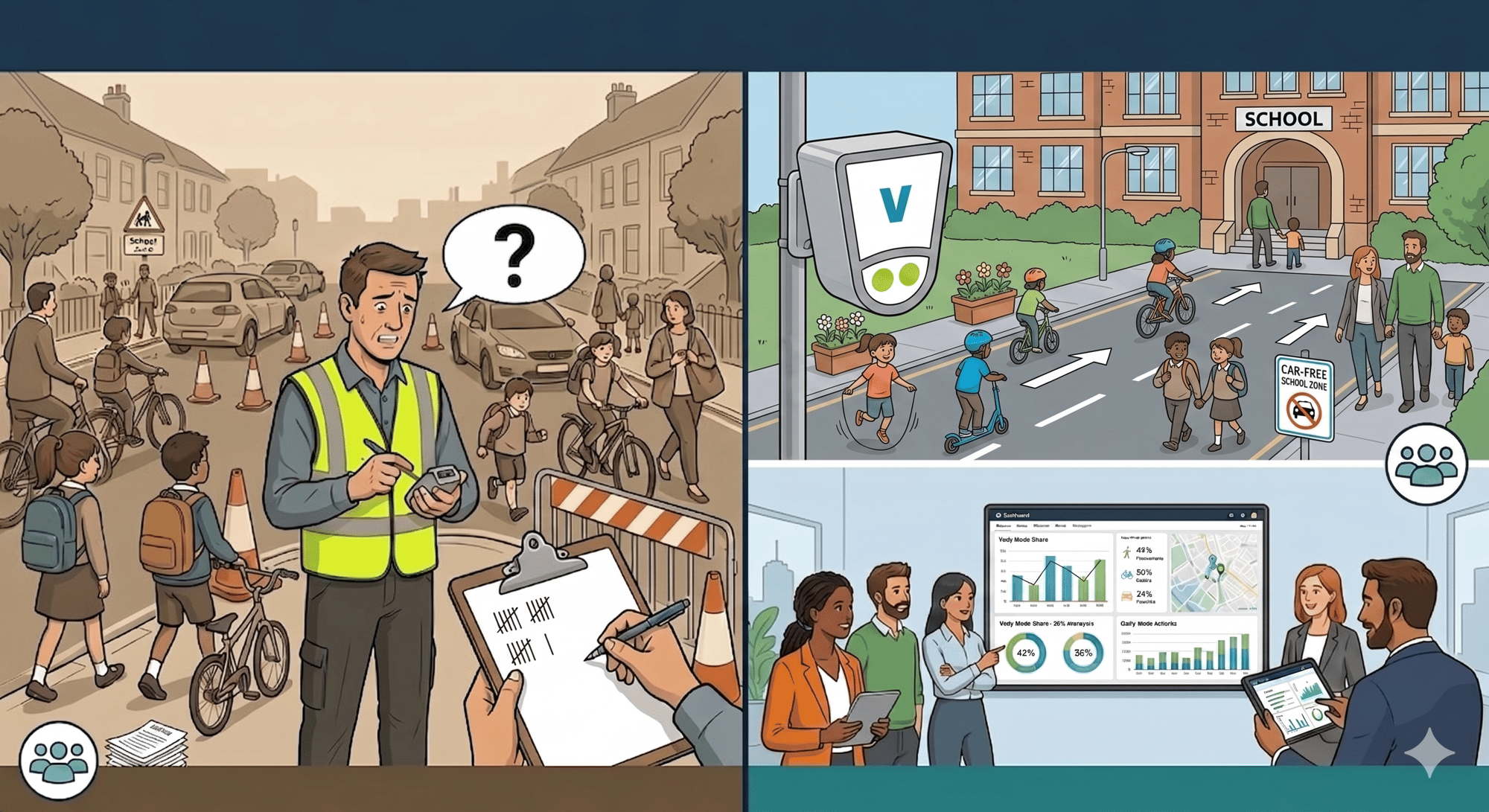 VivaCity offers highly accurate data and insighs to measure school streets schemes