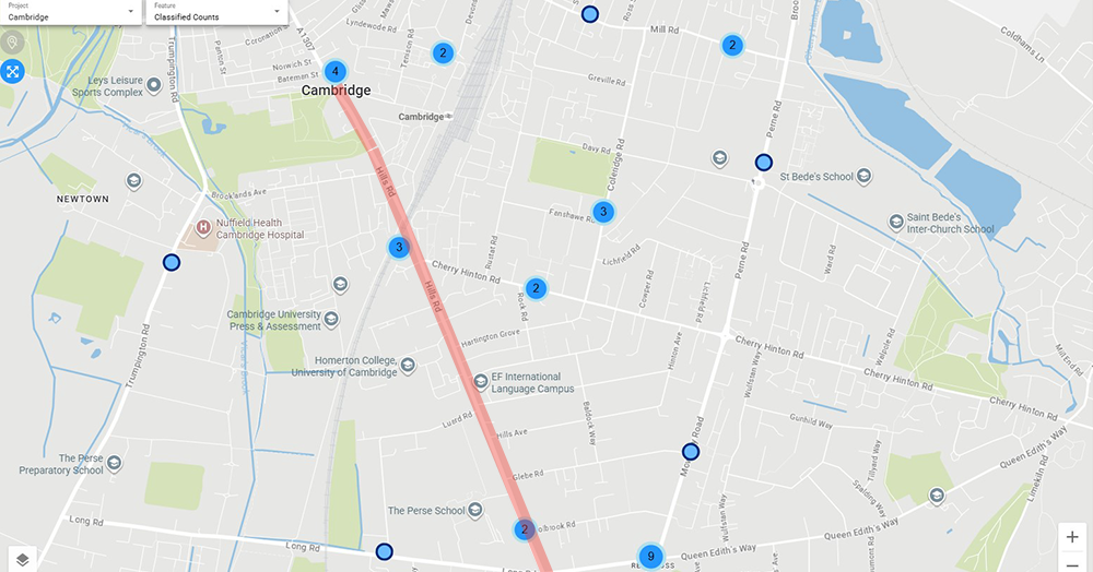 Hill Road Smart Signal Control by VivaCity in Cambridge